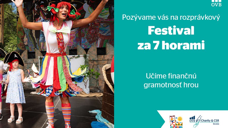 Festival Za 7 horami 2026 s OVB Slovensko Pozvánka na Festival Za 7 horami 2026, kde OVB Slovensko prináša finančnú gramotnosť hrou pre deti a rodiny